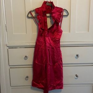 BCBG Sexy red backless dress